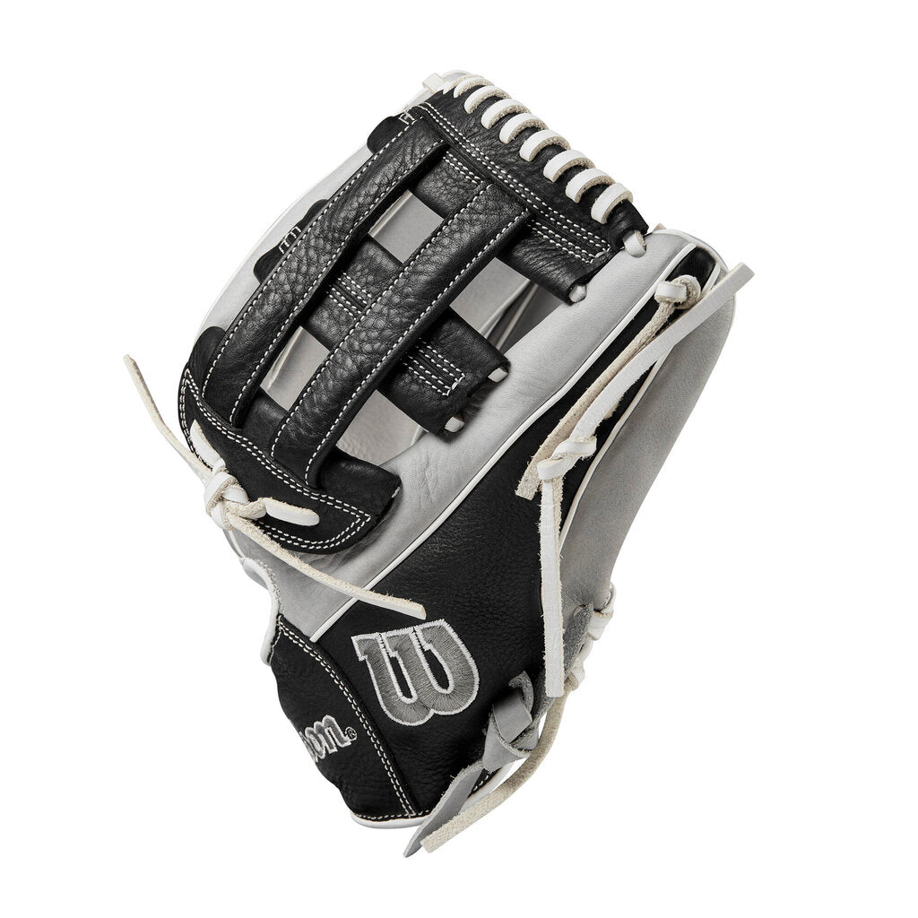 FASTPITCH SOFTBALL 2024 Wilson 12" A1000 Fastpitch Softball Glove Wilson 12" Black Grey White New