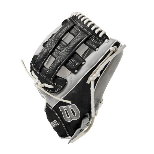 FASTPITCH SOFTBALL 2024 Wilson 12" A1000 Fastpitch Softball Glove Wilson 12" Black Grey White New