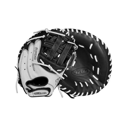 FASTPITCH SOFTBALL 2025 Wilson 33" A700 Fastpitch Softball Catcher Mitt Wilson 33" White Black New