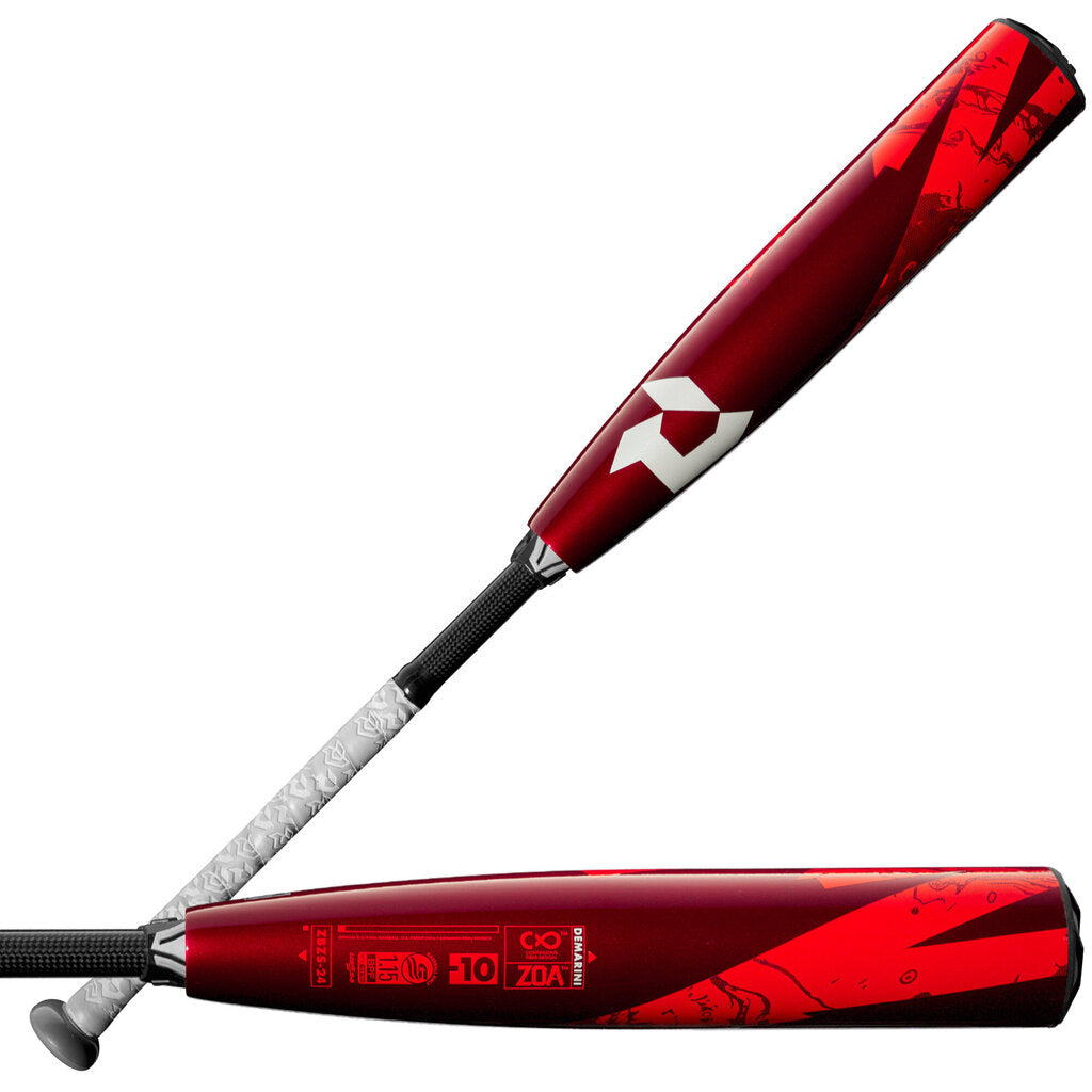 BASEBALL 2024 Demarini Zoa USSSA Baseball Bat -10 Demarini 29 19 Red New