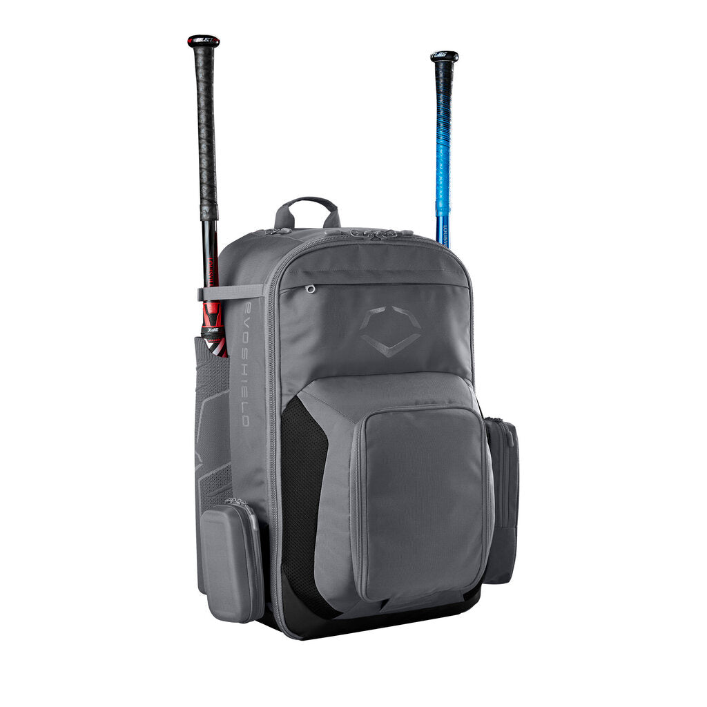 BASEBALL & SOFTBALL Evoshield Takeover Backpack Bat Bag Evoshield 21x11.5x24 Charcoal New