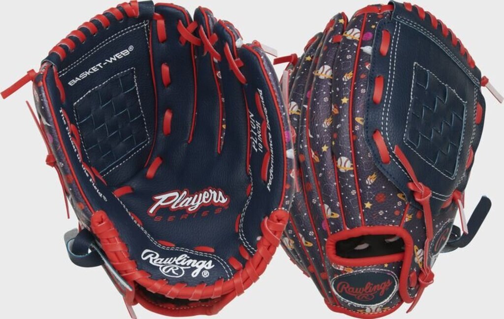 Rawlings Player Series Youth 10" Tee Ball/6U Baseball Glove (Space Theme) - 10" Navy Space New - 2nd String Sports