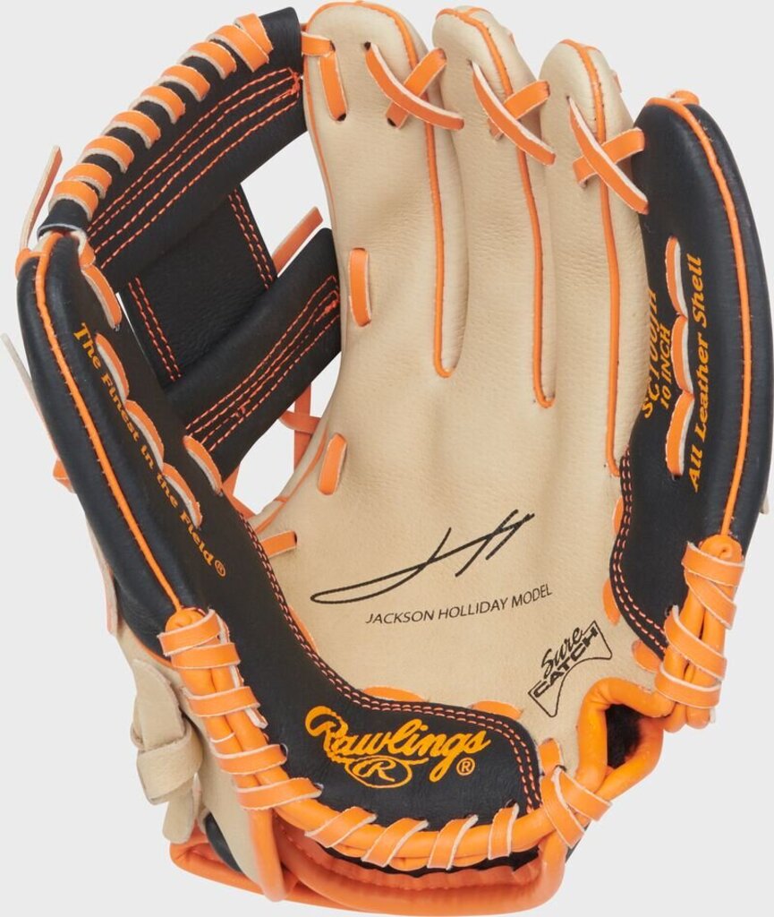 Rawlings Rawlings Sure Catch Jackson Holliday Youth 10" Baseball Glove -RHT at 2nd String Sports Stuarts Draft VA