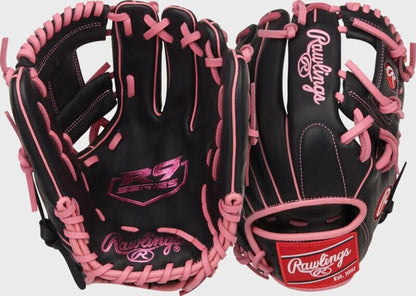 Rawlings R9 Series 11.5" Baseball Glove (Two Colorways) - RHT - 11.5" Black Pink New - 2nd String Sports