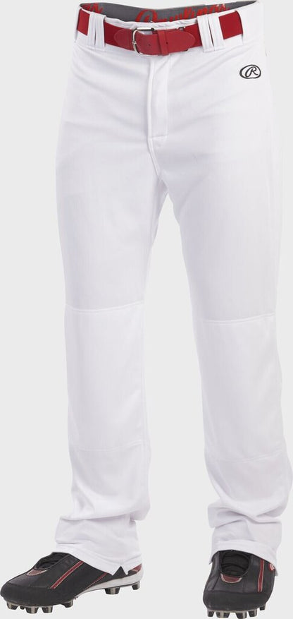 Rawlings Launch Semi-Relaxed Open Bottom Baseball Pant (Multiple Colors) - Youth and Adult - White New - 2nd String Sports