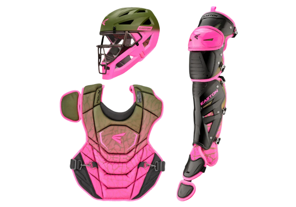 Baseball Catcher's Set Easton MAV X NOCSAE Limited Edition Green and Pink - - 2nd String Sports
