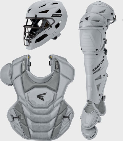 Baseball Catcher Set Easton MAV X NOCSAE - Columbia Blue/Military Camo/Light Grey