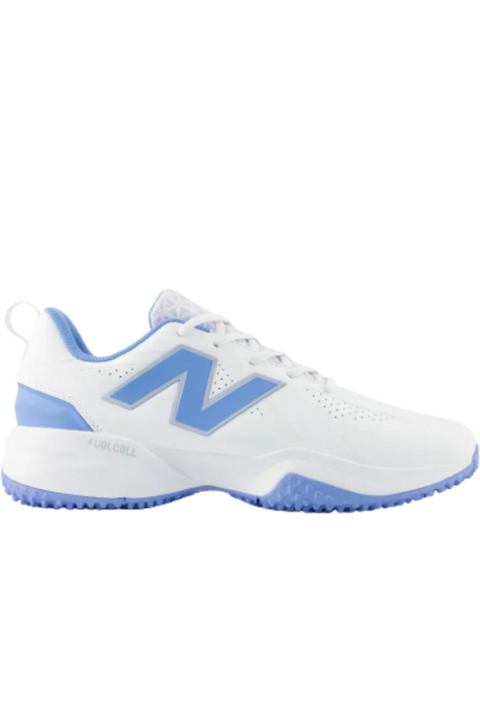 New Balance Womens Fuse V5 Ring Season Turf Shoe - White Blue New - 2nd String Sports