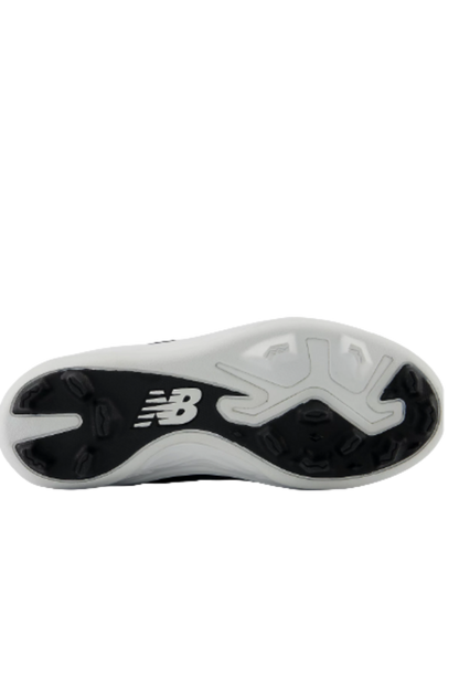 Youth Fresh Foam molded cleat outsole, black with white traction pods and nubs