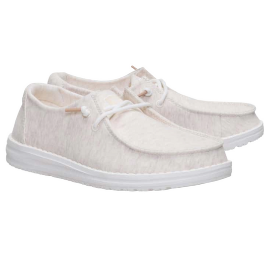 Hey Dude Women's Stretch Jersey Shoes - Oatmeal - Oatmeal New - 2nd String Sports