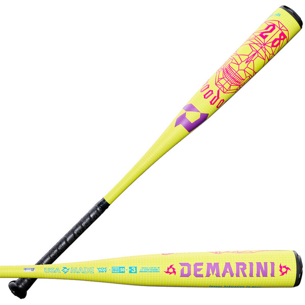 2026 Demarini Voodoo One V2 BBCOR Baseball Bat - Solar Yellow - Yellow New - 2nd String Sports