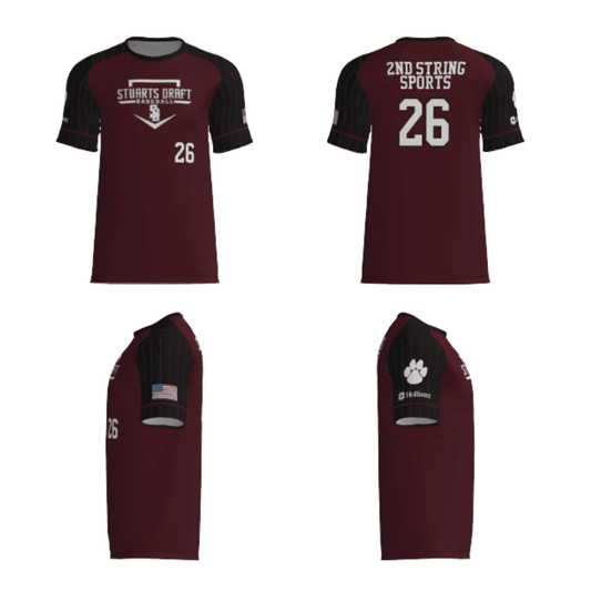 Coach Harrison Minors Baseball Fan Replica Jersey (2nd String Sports Sponsor) - - 2nd String Sports