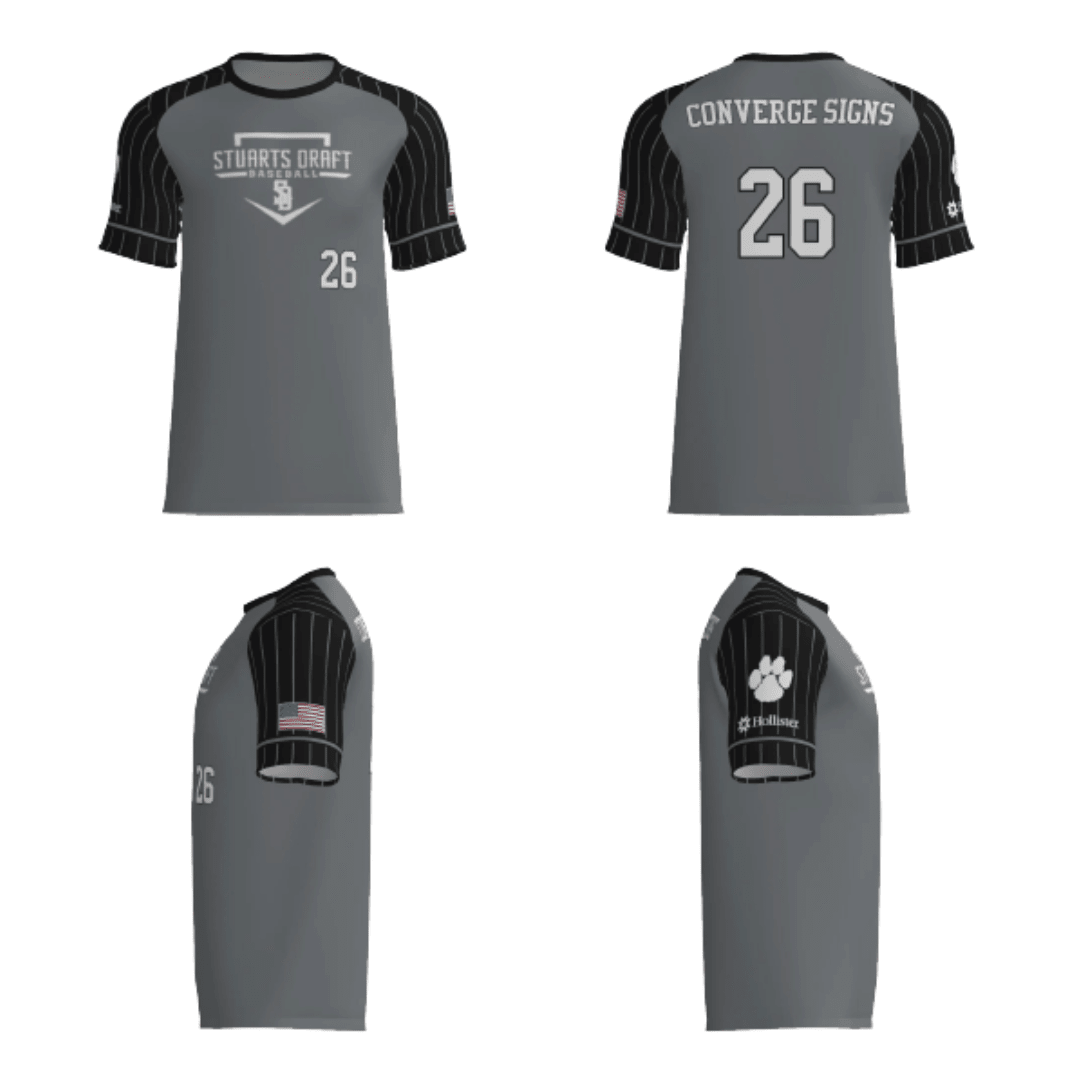 Coach Propst Minors Baseball Fan Replica Jersey (Converge Signs Sponsor) - - 2nd String Sports
