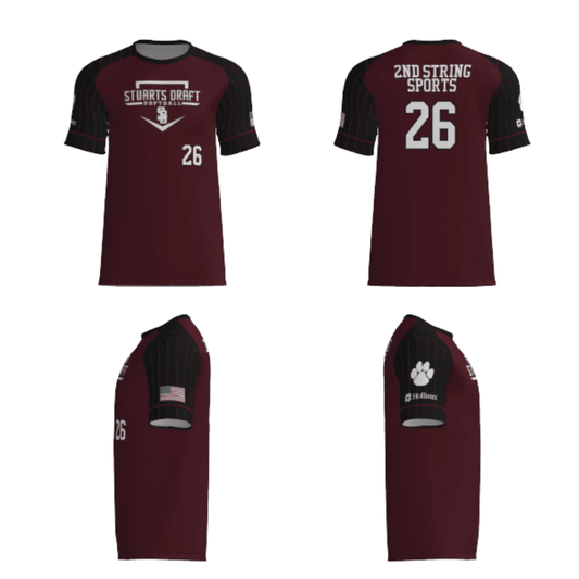 Coach Thompson 10U Softball Fan Replica Jersey (2nd String Sports Sponsor) - - 2nd String Sports
