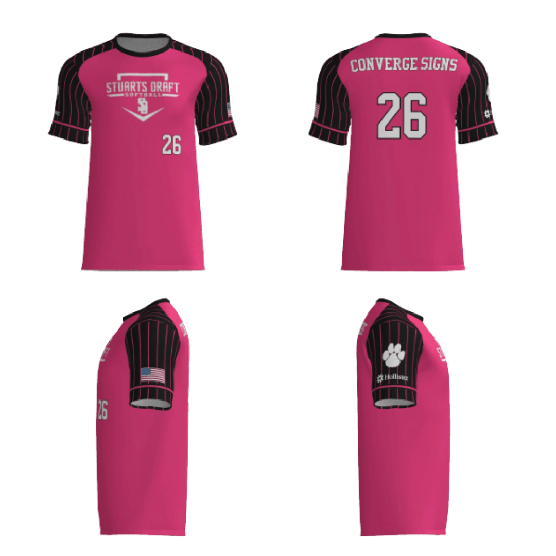 Coach Wilson 12U Softball Fan Replica Jersey (Converge Signs Sponsor) - - 2nd String Sports