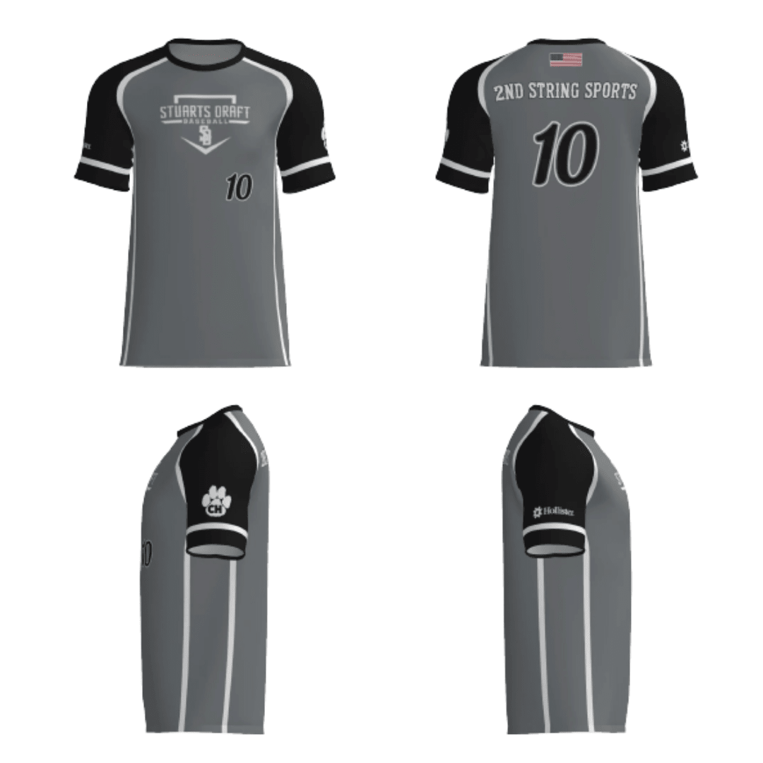 2nd String Sports Coach Yancey Majors Baseball Fan Replica Jersey (2nd String Sports Sponsor) at 2nd String Sports Stuarts Draft VA