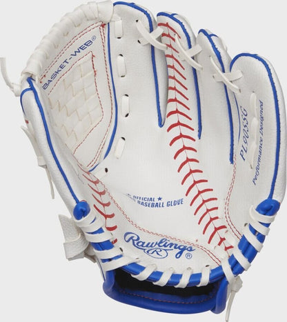 2nd String Sports Rawlings Player Series Youth 9" Tee Ball Glove (White w/Baseball Stitch) at 2nd String Sports Stuarts Draft VA