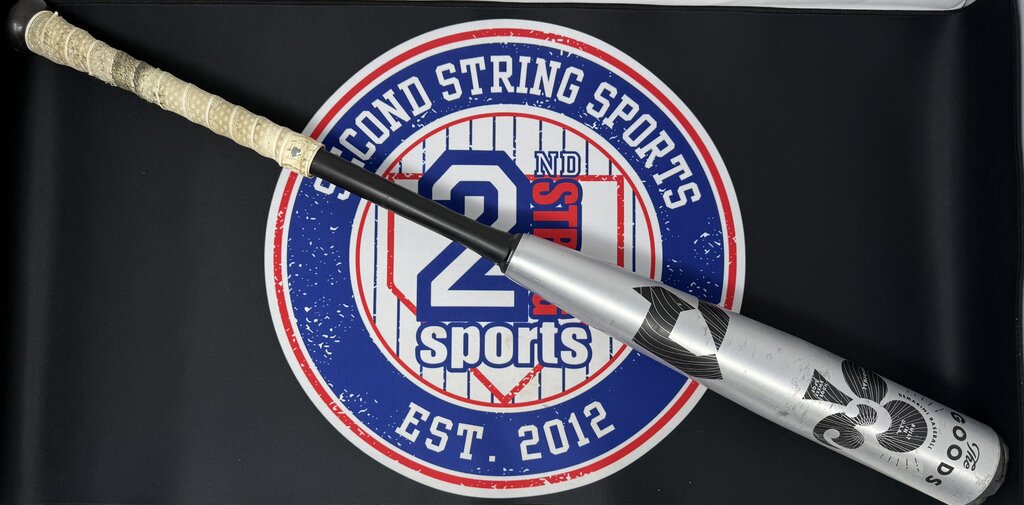BASEBALL 2022 Demarini Goods Two-Piece Used BBCOR Baseball Bat 32 inch, 29 ounce Demarini 32 29 Silver Black Used