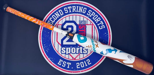 FASTPITCH SOFTBALL 2018 Demarini CF X -11 Used Fastpitch Softball Bat 31 inch, 20 ounce Demarini 31 20 White Gold Teal Used