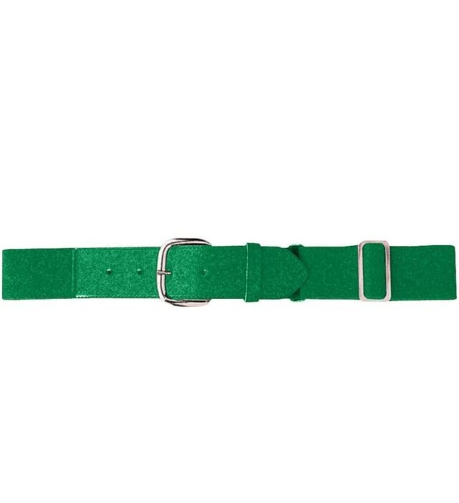 Augusta Sportswear Adjustable Elastic Baseball & Softball Belt (Multiple Colors) - Youth Kelly Green New - 2nd String Sports