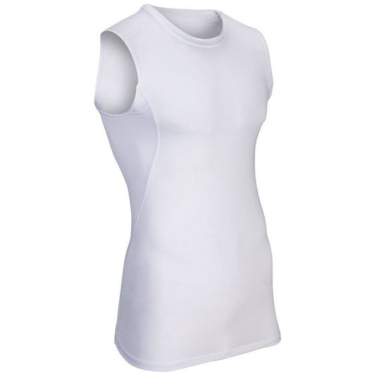 Champro Lightning Dri Gear Sleeveless Compression Shirt (Youth and Adult) - ATHLETIC APPAREL - Champro - Adult S - White - New - ZHVDXA - 18223