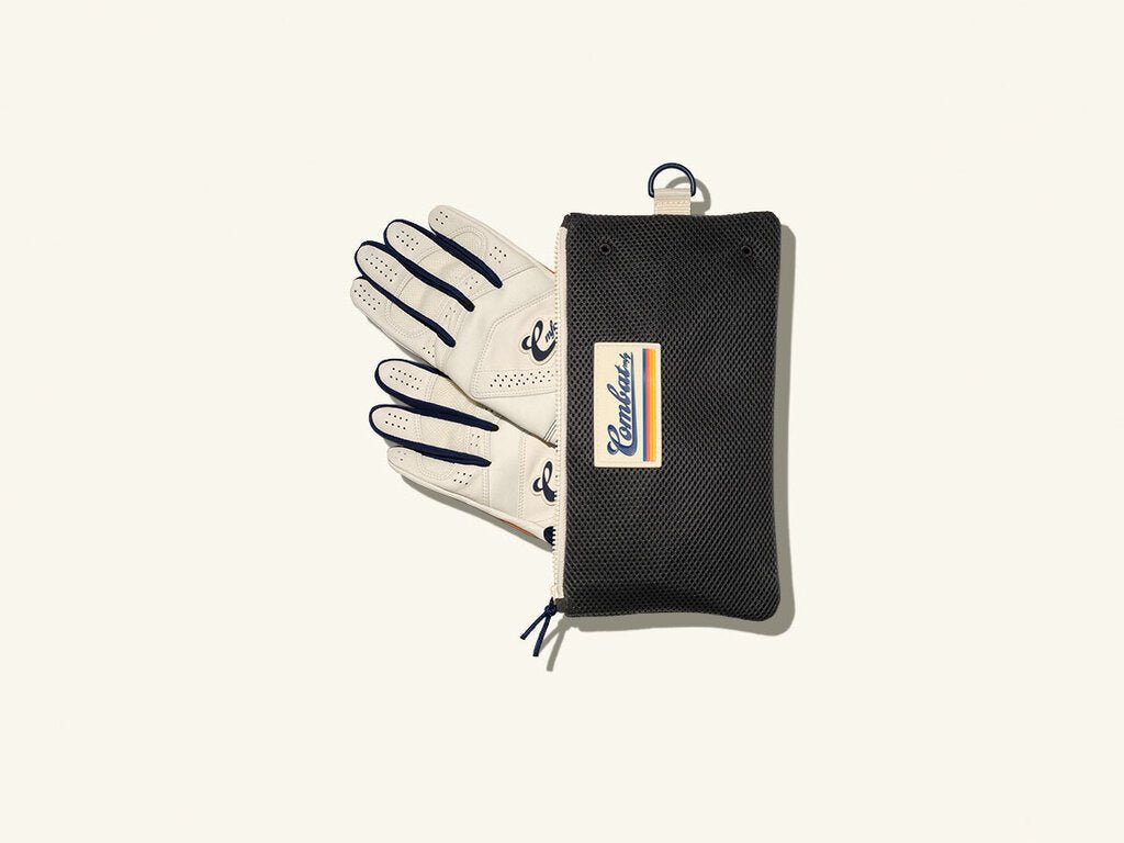 Combat Combat MFG LE Coastal Series Long Strap Adult Batting Gloves - Cream at 2nd String Sports Stuarts Draft VA