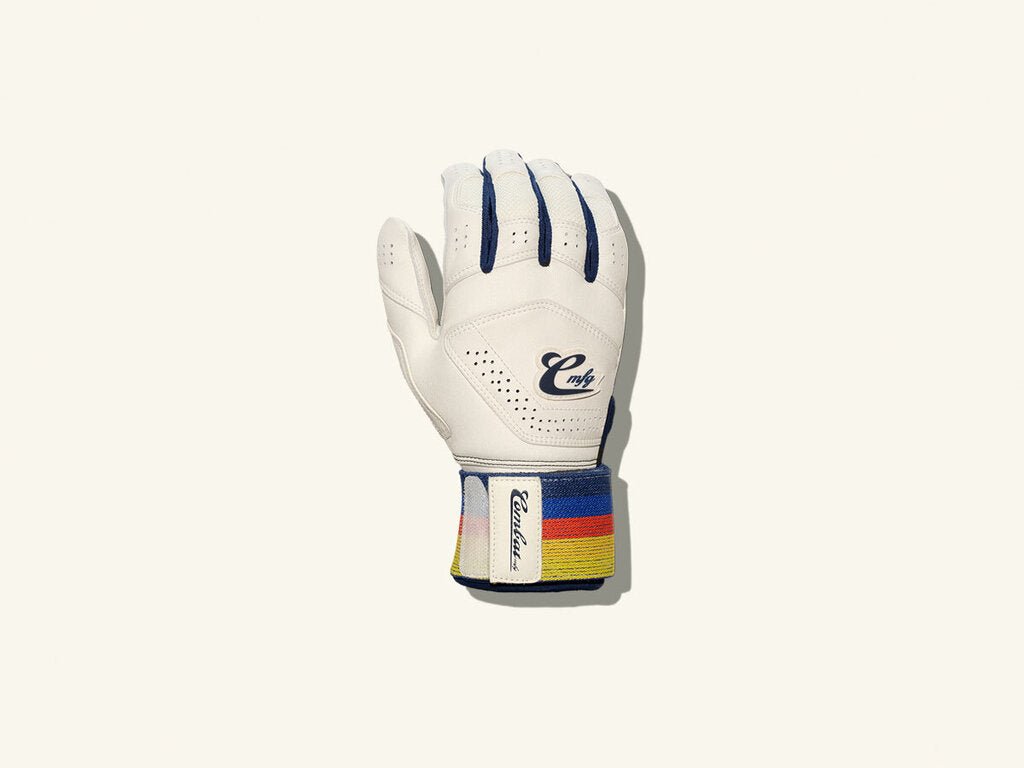 Combat MFG LE Coastal Series Long Strap Adult Batting Gloves - Cream - - 2nd String Sports