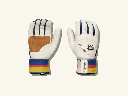 Combat MFG LE Coastal Series Long Strap Adult Batting Gloves - Cream - - 2nd String Sports