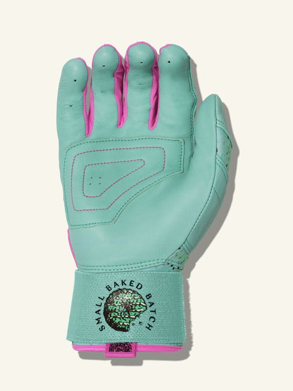Combat MFG LE Cookie Jar Long Strap Adult Batting Gloves - Mint Chocolate Chip - - 2nd String Sports