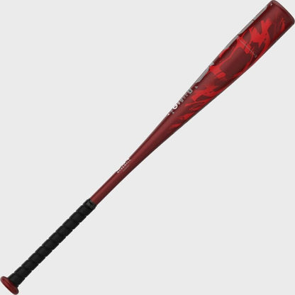 Red Easton Speed Alloy USA baseball bat barrel with USA Baseball text and black grip