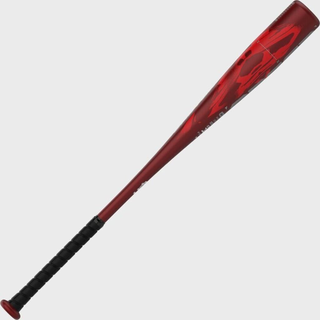 Red Easton Speed Alloy USA baseball bat barrel with stylized graphics and black grip