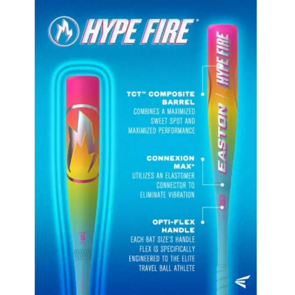 Easton 2026 Easton Hype Fire USSSA Baseball Bat -8 at 2nd String Sports Stuarts Draft VA