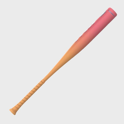 Easton Mav1 Flash BBCOR baseball bat, close side view of pink barrel