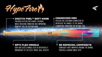 Easton 2027 Easton Hype Fire USA Baseball Bat -10 at 2nd String Sports Stuarts Draft VA