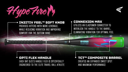 Easton 2027 Easton Hype Fire USSSA Baseball Bat -10 at 2nd String Sports Stuarts Draft VA