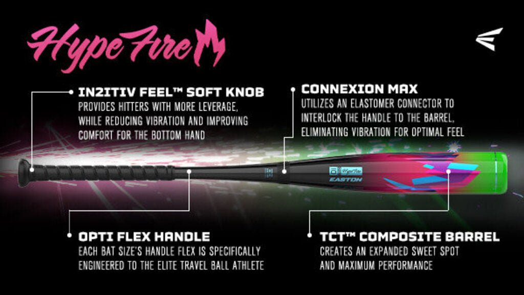 Easton 2027 Easton Hype Fire USSSA Baseball Bat -8 at 2nd String Sports Stuarts Draft VA