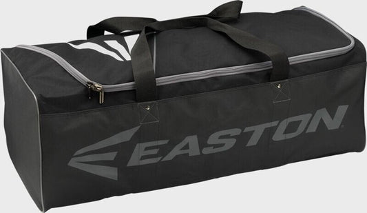 Easton black equipment bag with zippered compartments and carry handles