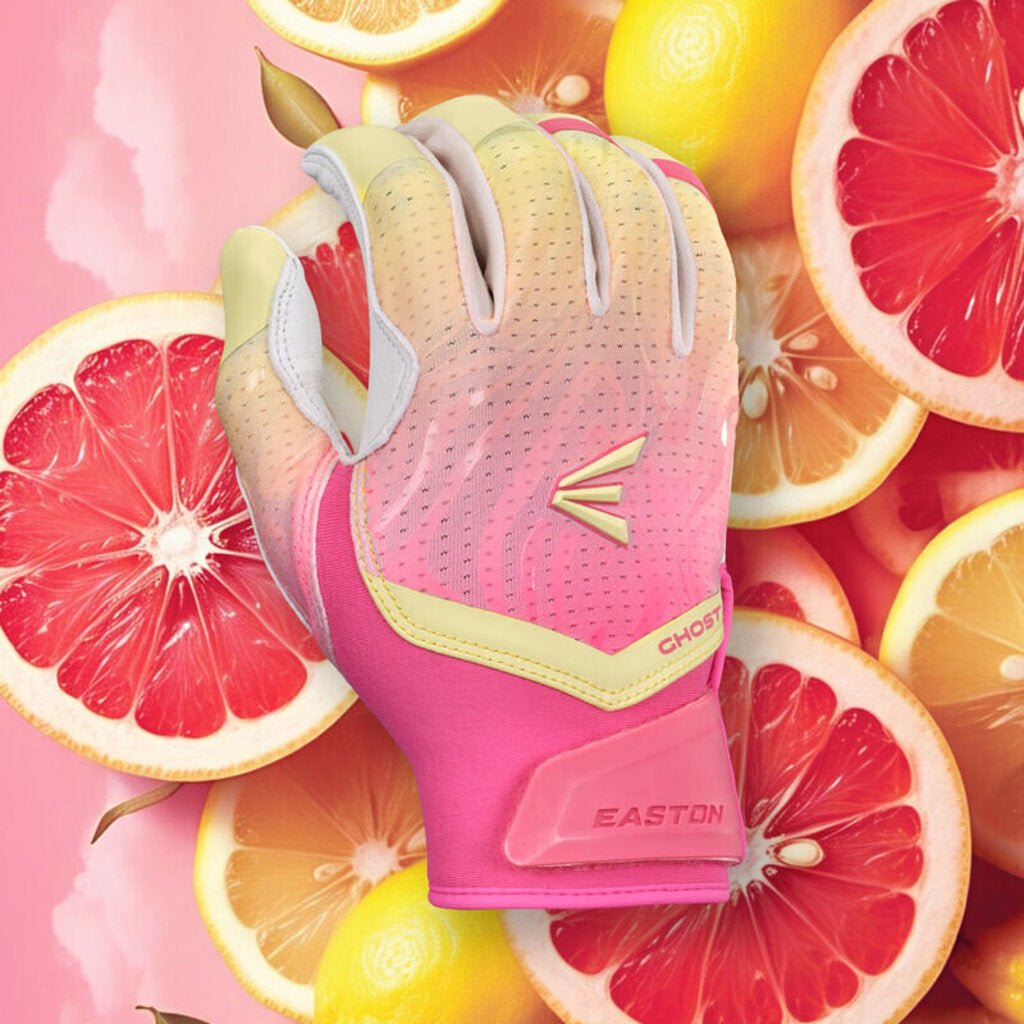 Easton Ghost Ethos Pink Lemonade Fastpitch Softball Batting Gloves - - 2nd String Sports