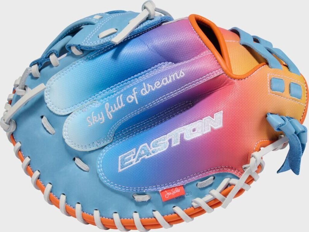 Easton Fastpitch Softball Catcher's Mitt 27 Easton Jen Schro Elite My Why "Dream Big" - LHT/RHT - 33" at 2nd String Sports Stuarts Draft VA
