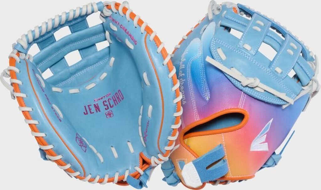 Easton Fastpitch Softball Catcher's Mitt 27 Easton Jen Schro Elite My Why "Dream Big" - LHT/RHT - 33" at 2nd String Sports Stuarts Draft VA