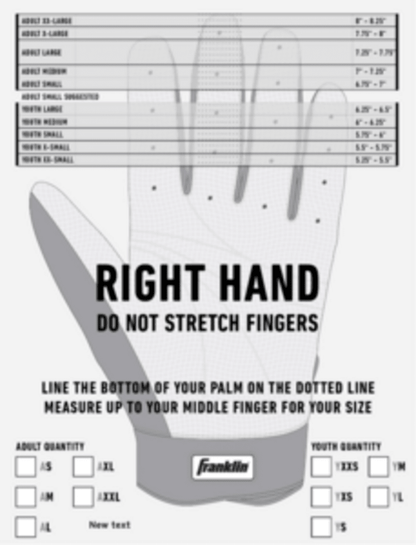 Franklin Franklin CFX USA Softball Fastpitch Softball Batting Gloves at 2nd String Sports Stuarts Draft VA