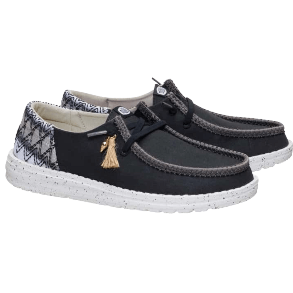 Hey Dude Hey Dude Women's Wendy Funk Beach Woven Shoes - Black/Multi at 2nd String Sports Stuarts Draft VA