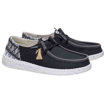 Hey Dude Hey Dude Women's Wendy Funk Beach Woven Shoes - Black/Multi at 2nd String Sports Stuarts Draft VA