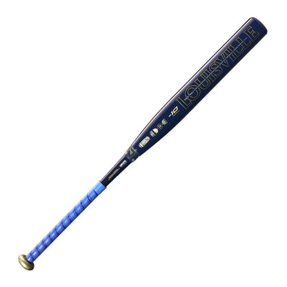 Fastpitch softball bat handle with Louisville Slugger branding and -10