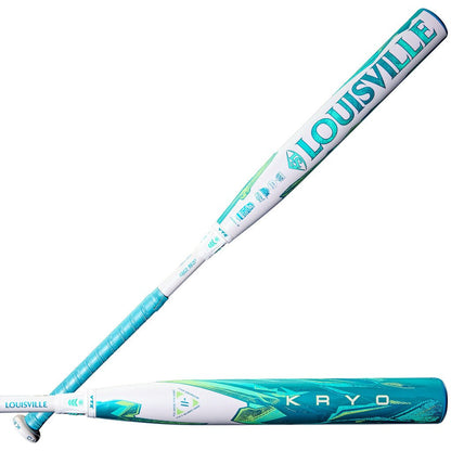 2026 Louisville Slugger Kryo Fastpitch Softball Bat -11 - 30 19 White Teal New - 2nd String Sports