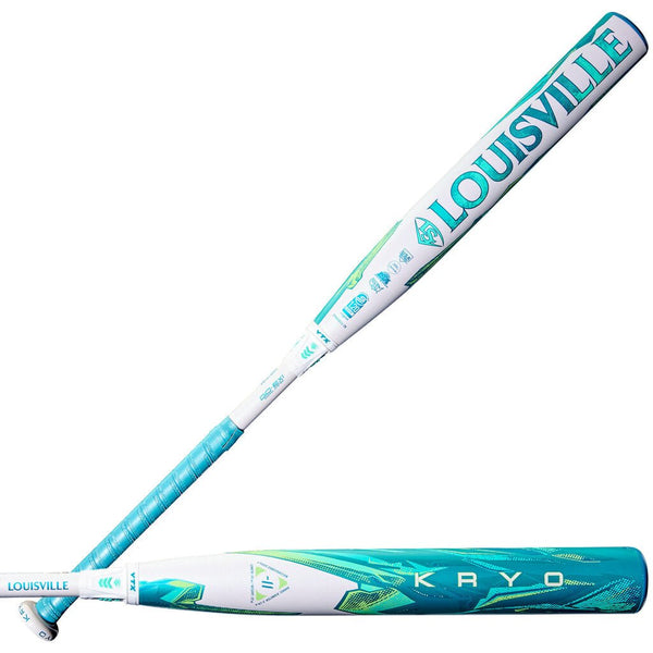 2026 Louisville Slugger Kryo Fastpitch Softball Bat -11 - 30 19 White Teal New - 2nd String Sports