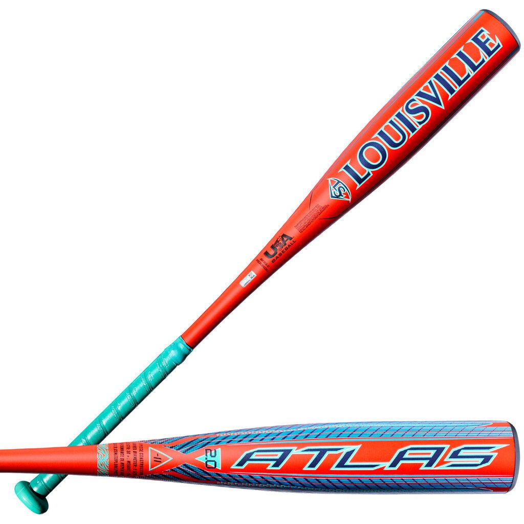 2027 Louisville Slugger Atlas 2.0 USA Baseball Bat -11 - Orange Blue New - 2nd String Sports