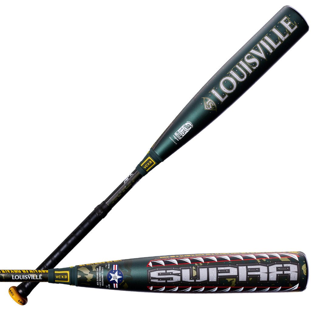 Louisville Slugger 2027 Louisville Slugger Supra USSSA (Travel) Baseball Bat - Limited Edition: TigerShark -8 at 2nd String Sports Stuarts Draft VA