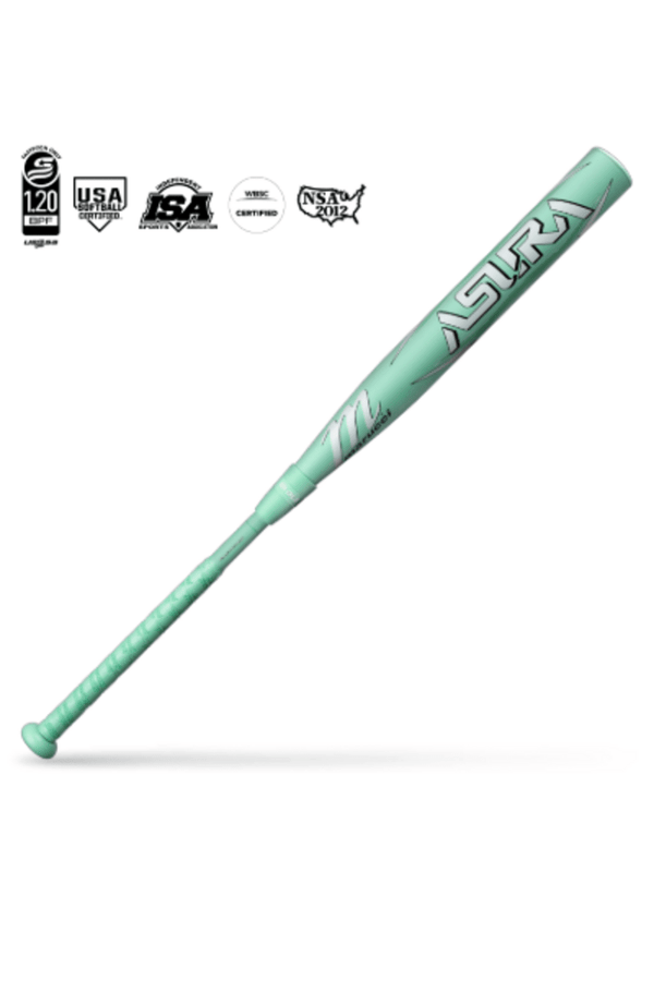 Mint fastpitch softball bat with Marucci Asura branding, -10 full-length