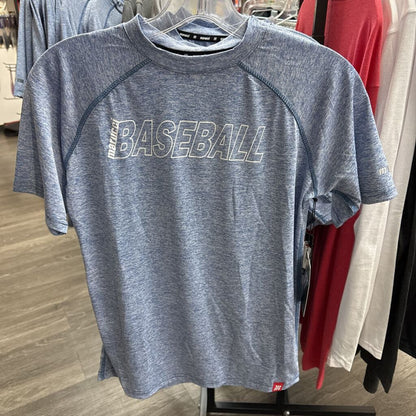 Marucci Baseball Heathered Tee Shirt - Youth M Blue New - 2nd String Sports
